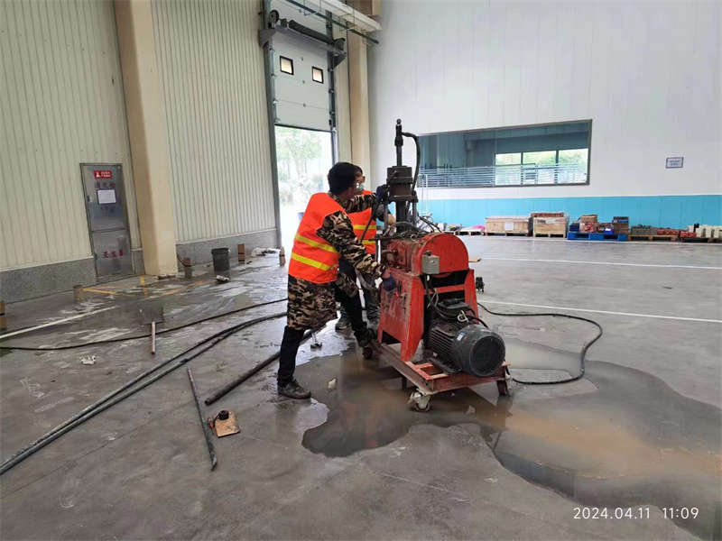 庐山厂房地面下沉塌陷注浆加固施工